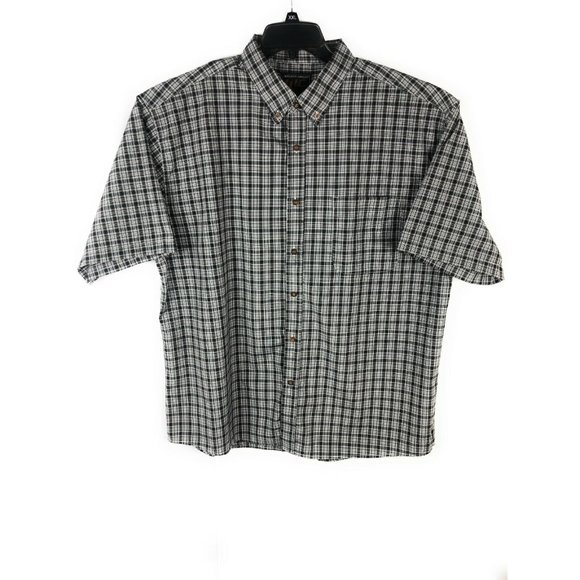 Walnut Creek Men's 2XL Short Sleeve Button Up Multicolor Cotton Blend Shirt A21 - Picture 1 of 4